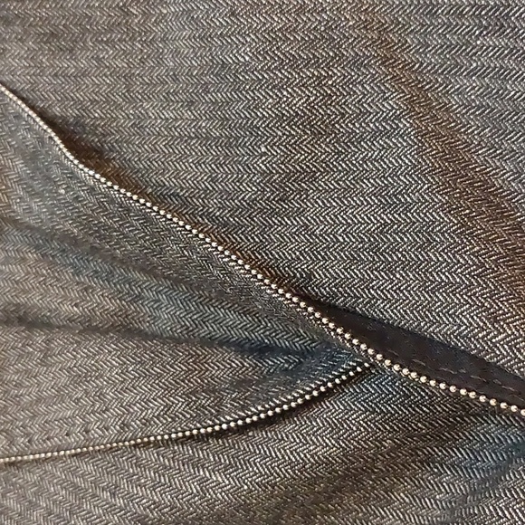 Diesel Black gold linen wool blend one botton blazer jacket size S - Picture 3 of 12